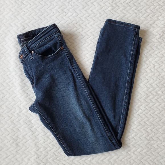 AG Adriano Goldschmied The Stilt Cigarette Leg Blue Jeans Size 27R - Picture 13 of 13